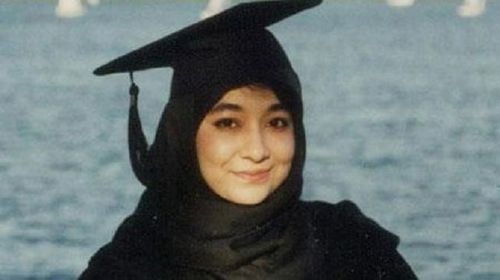 Incarcerated al-Qaeda courier Aafia Siddiqui.
