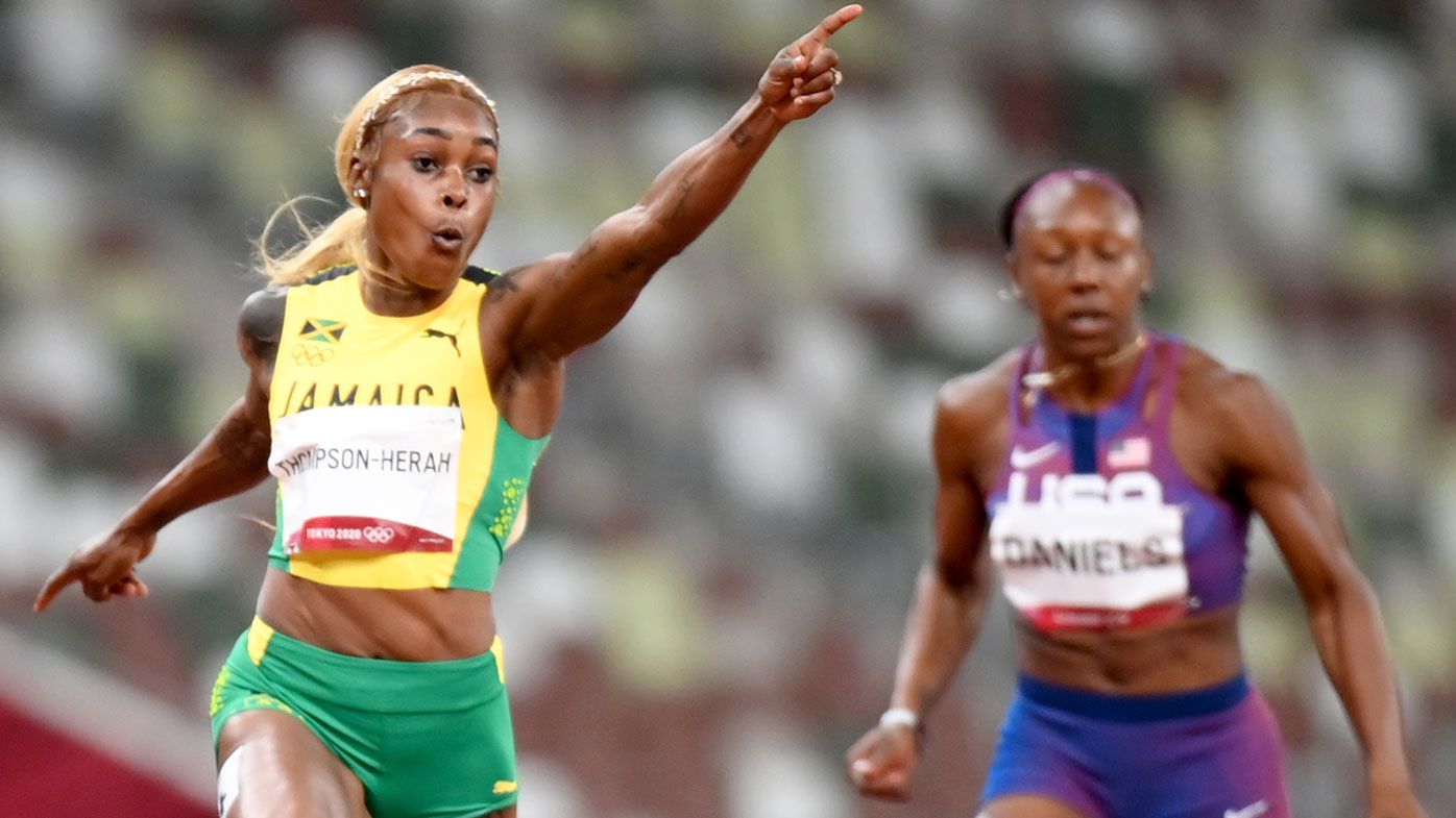 Jamaica takes stunning treble in women's 100m