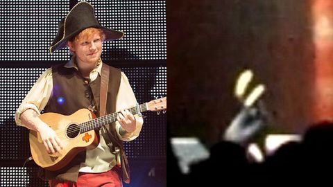 Watch: Ed Sheeran face-plants on stage during Taylor Swift tour