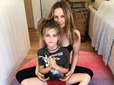 Alicia Silverstone and her son Bear