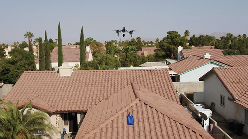 Walmart launched a pilot drone delivery program that will drop off COVID-19 tests to homes within a one-mile radius of the North Las Vegas store.