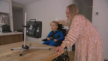 Lisa Otsen&#x27;s four year old boy Landon lives with cerebral palsy.