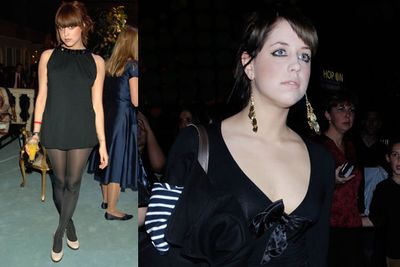 Left: At the Moscow Motion party on London.<br/><br/>Right: At the Spice Girls' London concert in December 2006.