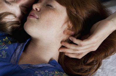 Man and girlfriend with red hair 