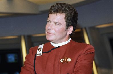 William Shatner dressed as Capt. James T. Kirk