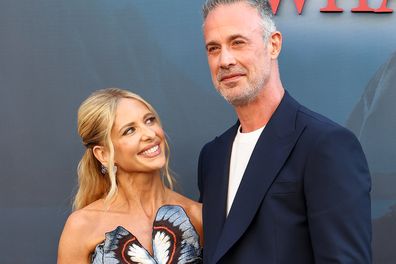 LOS ANGELES, CALIFORNIA - JULY 14: (L-R) Sarah Michelle Gellar and Freddie Prinze Jr. attend the premiere of Columbia Pictures' I Know What You Did Last Summer at The United Theater on Broadway on July 14, 2025 in Los Angeles, California.  (Photo by Monica Schipper/Getty Images)