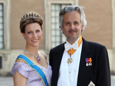 Princess Märtha Louise and her late-husband Ari Behn at the wedding of Princess Madeleine of Sweden.