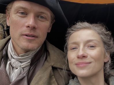 Sam Heughan and Caitriona Balfe Outlander.