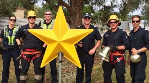 Stolen giant Christmas star rescued from backyard in Victoria