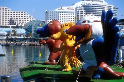 Sydney 2000 Olympic mascots Oly Milly and Sid 