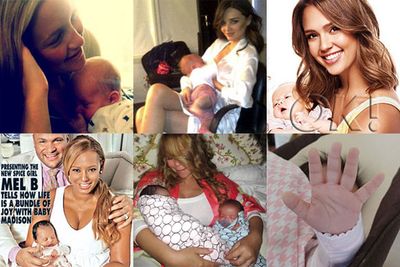 Other stars to welcome babies in 2011 included Pink (a girl, Willow), Mariah Carey (twins Monroe and Moroccan), Jessica Alba (a girl, Haven) Lily Allen (a girl), Mel B (a girl, Maddison), Kate Hudson (a boy, Bing), Selma Blair (a boy, Arthur), Natalie Portman (a boy, Alef), and Miranda Kerr (a boy, Flynn).