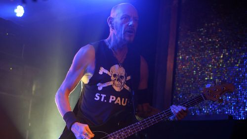 Stiff Little Fingers perform at the Back of the Mill venue in Paris. (AAP)