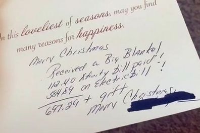 Woman shares divisive Christmas card from 'toxic' mother-in-law