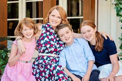 Child psychiatrist Dr Kaylene Henderson with her three kids