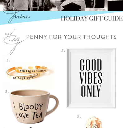 Meghan Markle Christmas gift guide 2014, The Tig