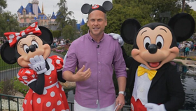 Tim's doing the weather live from Disneyland!