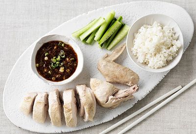 Hainan chicken and rice