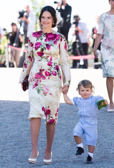 Princess Sofia of Sweden and Prince Alexander of Sweden at the christening of Princess Adrienne of Sweden at Drottningholm Palace in Stockholm, Sweden, June, 2018