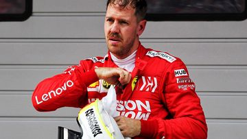 A frustrated Sebastian Vettel after the Chinese Grand Prix.