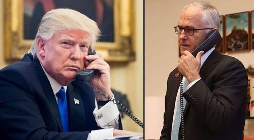 Things got heated between Mr Turnbull and Mr Trump during a phone call last year. 