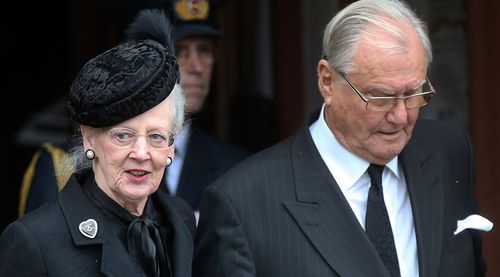 Queen Margrethe and Prince Henrik. (AAP)