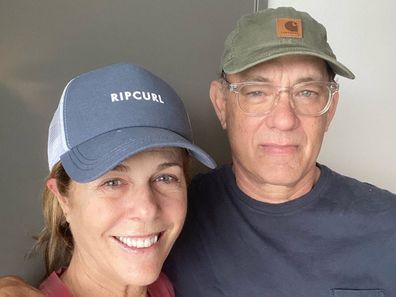 Tom Hanks, Rita Wilson, coronavirus, selfie, hospital