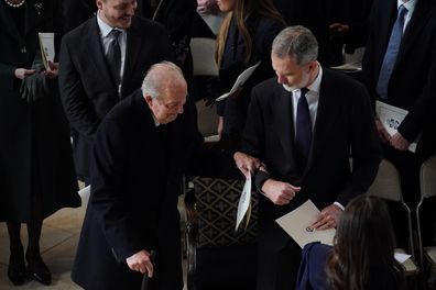 King Juan Carlos of Spain and King Felipe of Spain