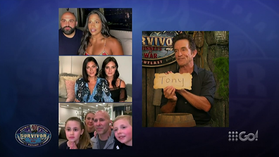 Jeff Probst announcing the winner of Survivor Winners at War. 