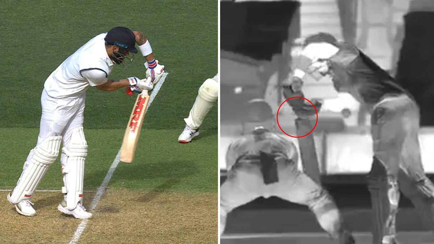 Virat Kohli's massive let-off as Australia elect not to review an appeal for caught behind