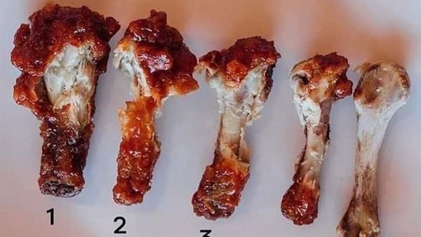 Chicken wing bones