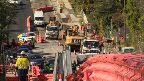 The state government is spending $500 million to upgrade roads new the new Northern Beaches Hospital. (9NEWS)