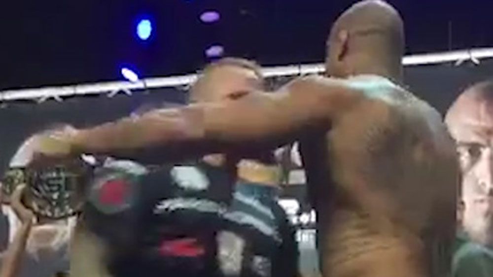 MMA fighters hug it out in bizarre fashion before fight