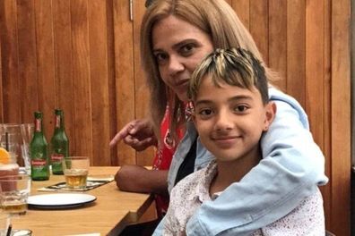 Maria Patelesio with her son RJ in happier times.