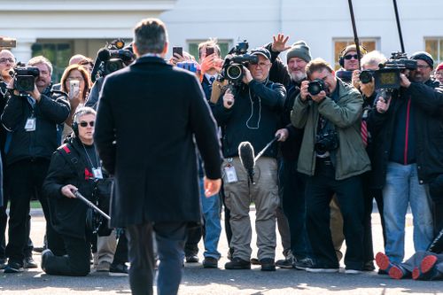 Acosta was back at the White House in the afternoon.