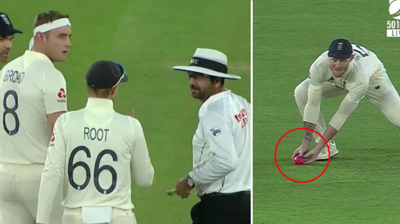 England fume over Ben Stokes&#x27; &#x27;catch&#x27; being overturned. 