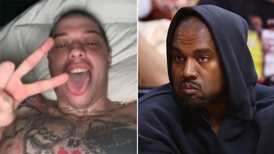 Pete Davidson hits back at Kanye West with intense messages urging the rapper to 'grow up'.