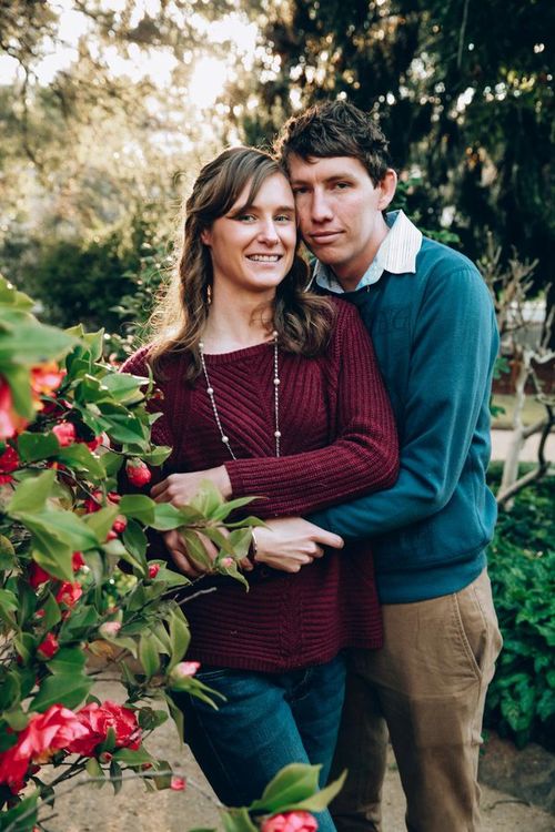 Samuel McPaul from the Morven Brigade in the Southern Border Team, pictured with his wife Megan who is pregnant with their first child.