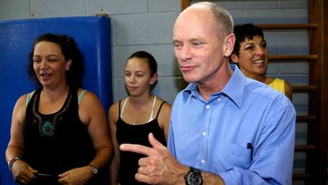 Queensland Premier Campbell Newman on the campaign trail. (AAP)