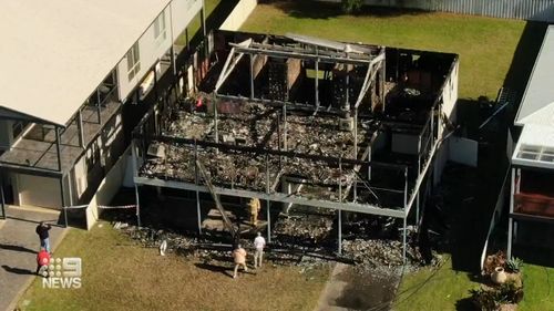 Fire crews arrived at the scene in Goolwa South in South Australia and were able to extinguish the blaze, but could not salvage the holiday home. 