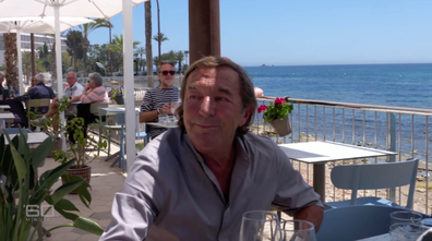 60 Minutes attempted to put the allegations to Marie directly at a beachside restaurant in Ibiza.