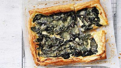 Silverbeet, ricotta and Fontina galette