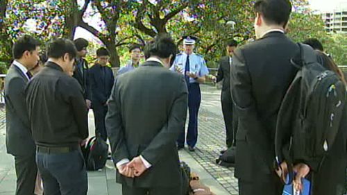 NSW Premier Mike Baird, Police Minister and NSW Police Commissioner Andrew Scipione are among those at the church.