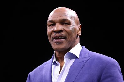 RIYADH, SAUDI ARABIA - FEBRUARY 26: Former Boxer Mike Tyson looks on prior to the Cruiserweight Title fight between Jake Paul and Tommy Fury at the Diriyah Arena on February 26, 2023 in Riyadh, Saudi Arabia. (Photo by Francois Nel/Getty Images)