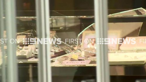 The thieves targeted the store about 11.45am. (9NEWS)