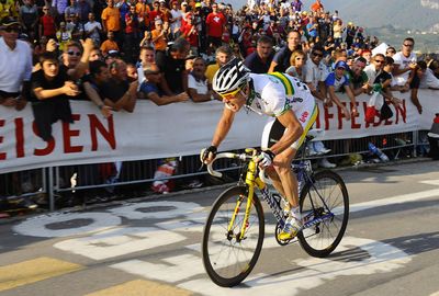 In 2009, Evans won the UCI Road World Championships. (Getty)