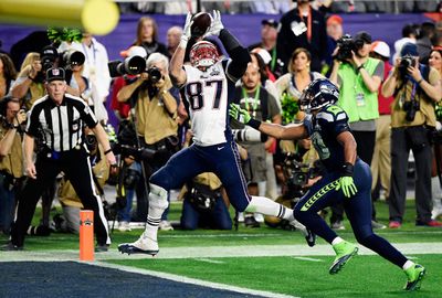 Rob Gronkowski caught a 22-yard Brady pass to put the Patriots ahead again. (Getty)