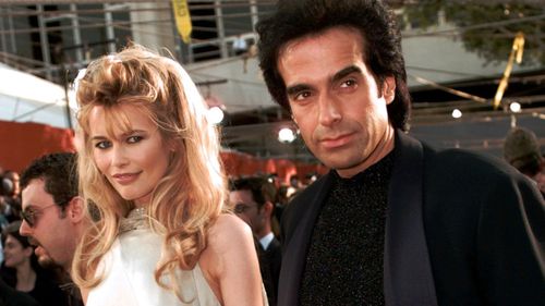 David Copperfield with former partner, Claudia Schiffer