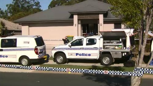 The woman was allegedly killed at her Mango Hill home. Picture: 9NEWS