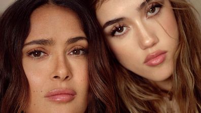 Salma Hayek poses with lookalike daughter Valentina, 14, on cover of Vogue Mexico