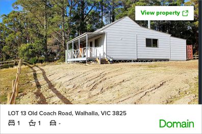 Bush retreat Victoria cabin Domain listing